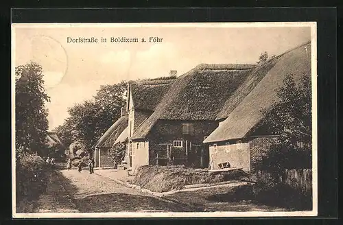 AK Boldixum auf Föhr, Dorfstrasse