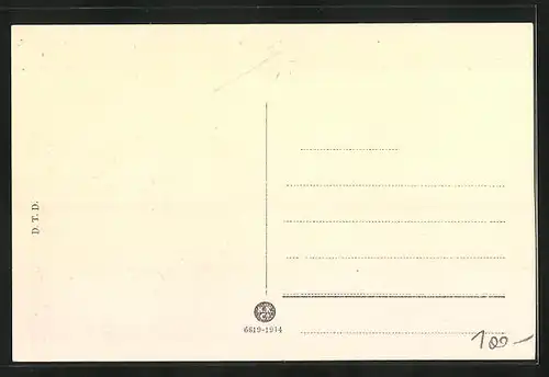 AK Domazlice, Marktplatz mit Geschäften