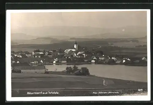 AK Neumark a.d. Walde, Totalansicht aus der Vogelschau