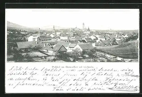AK Domazlice, Pohled na Domazlice od vychodu