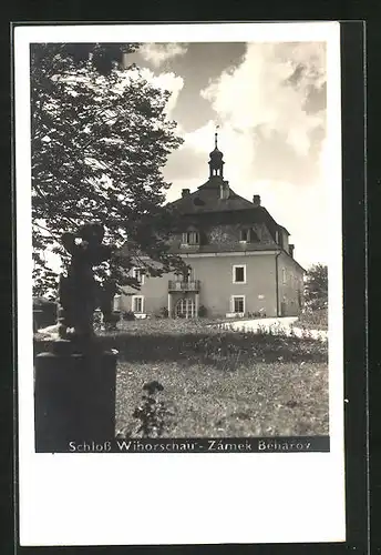 AK Beharov / Wihorschau, Blick zum Schloss