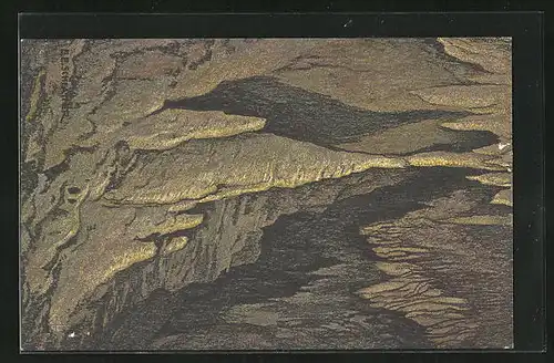 Künstler-AK Ernst E. Schlatter: Beatushöhlen, Imperatorsäule