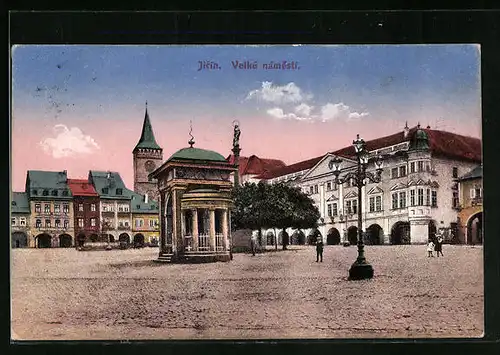 AK Jitschin / Gitschin / Jicin, Velké námesti