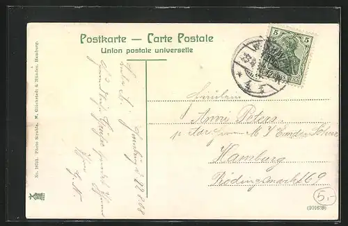 AK Dampfer Prinzessin Heinrich unter Volldampf