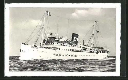 AK M.S. Dania auf hoher See