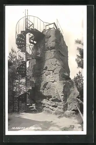 AK Hlavatice u Turnova, Felsen mit Aussichtsplattform