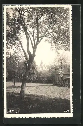 AK Semil / Semily, Blick zum Ort