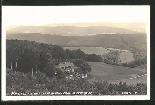 AK Kaltenleutgeben, Gesamtansicht mit Gaisberg