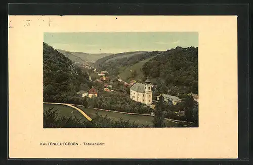 AK Kaltenleutgeben, Gesamtansicht mit Kirche