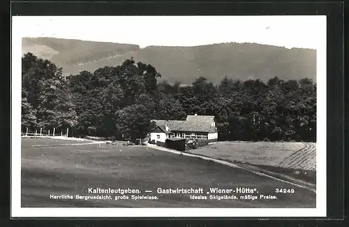 AK Kaltenleutgeben, Gasthaus Wienerhütte