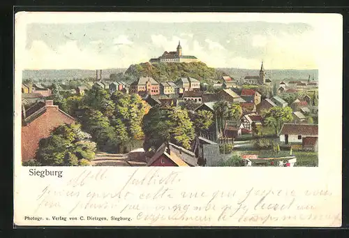 AK Siegburg, Gesamtansicht mit Schloss