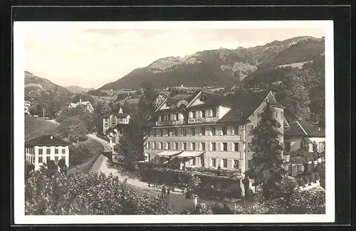 AK Sachseln, Blick auf das Hotel Kreuz