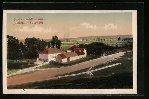 AK Josefstadt / Josefov / Jaromer, Glassimühle