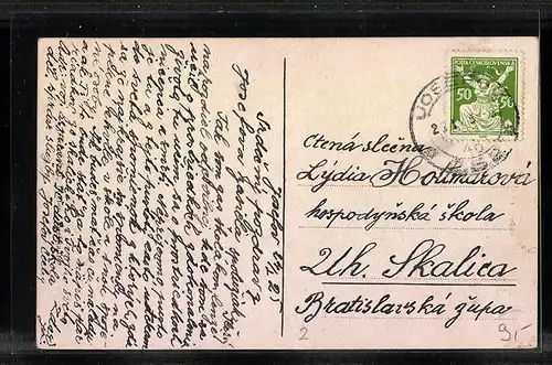 AK Josefstadt / Josefov / Jaromer, Glassimühle