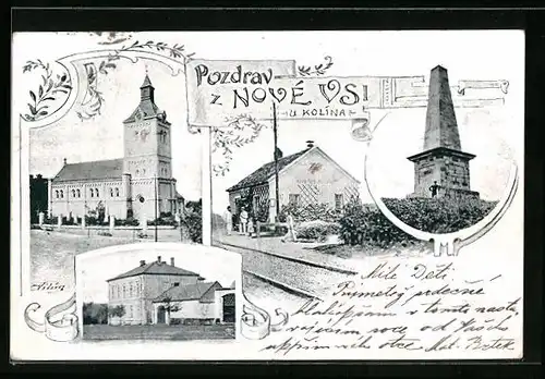 AK Nova Ves, Kostel, Namesti