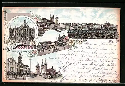 Lithographie Kolin, Obcanska zalozna, Celkový pohled, Dekansky chram