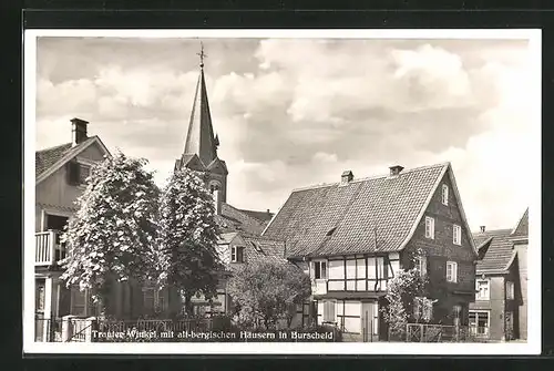 AK Burscheid, Trauter Winkel mit alt-bergischen Häusern