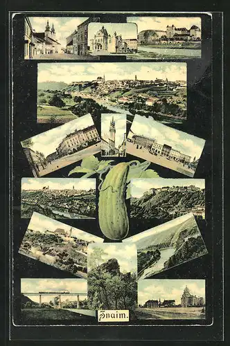AK Znaim, Impressionen der Gurkenstadt Znaim