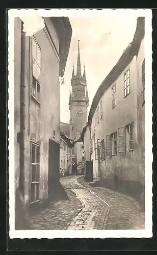 AK Znaim, Blick in die Kramergasse