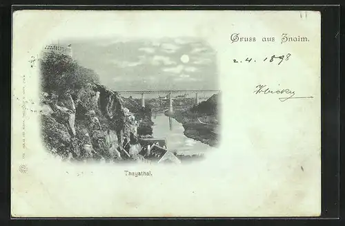 Mondschein-AK Znaim, Thayathal