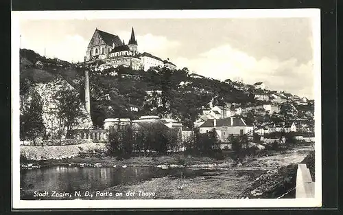 AK Znaim /N.-D., Partie an der Thaya