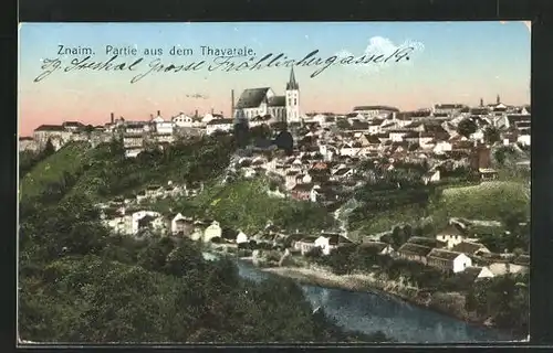 AK Znaim, Partie aus dem Thayatale