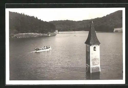 AK Frain a. Thaya /Niederdonau, Kapelle bei Zornstein, Stausee