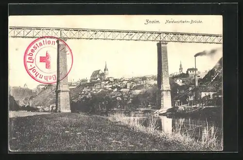 AK Znaim, Nordwestbahn-Brücke