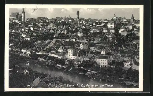 AK Znaim /N.-D., Partie an der Thaya