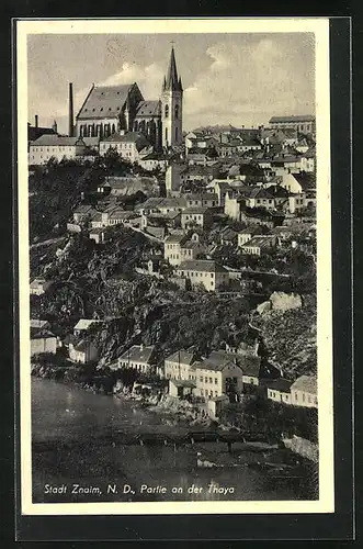 AK Znaim /N.-D., Partie an der Thaya
