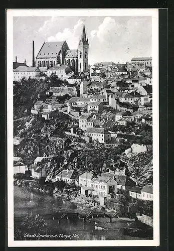 AK Znaim a. d. Thaya /Nd., Panorama