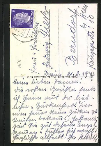 AK Znaim, Ortsansicht von der Thaya aus