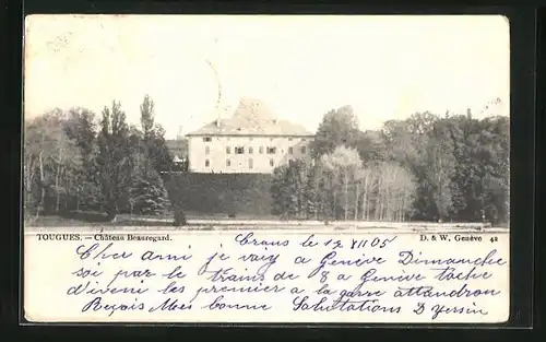 AK Chens-sur-Léman, Tougues, Château Beauregard