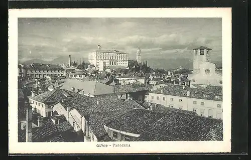 AK Udine, Panorama mit Kirche