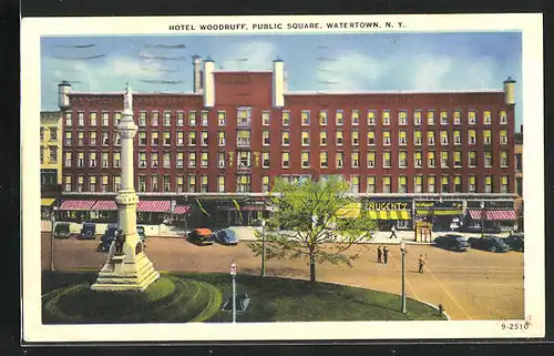 AK Watertown, NY, Hotel Woodruff, Public Square