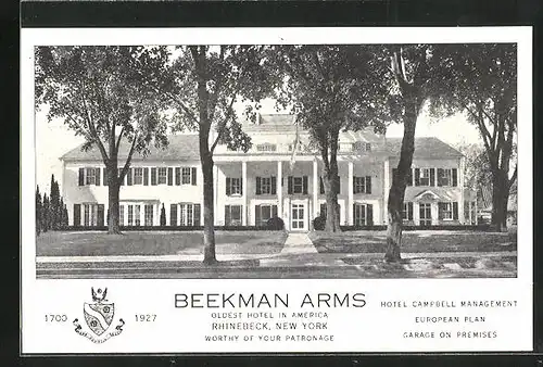 AK Rhinebeck, NY, Beekman Arms, oldest Hotel in America