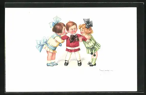 Künstler-AK Friedrich Kaskeline: Erste Schritte eine Mediators