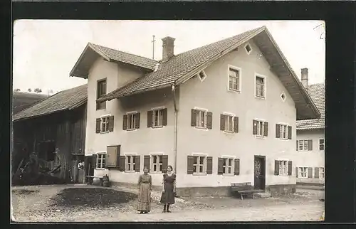 Foto-AK Nesselwang, Haus Salger, Füssener Strasse 2 1913