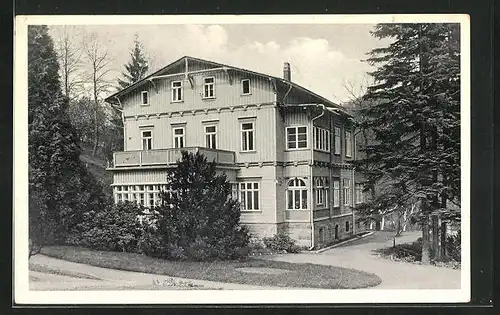 AK Wernigerode a. H., Mütterheim der Sächs. Frauenhilfe, Strasse Schmales Tal 2