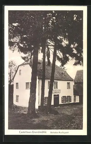 AK Kastellaun-Grundmühle, Gasthaus zum grünen Tal