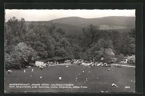 AK Kaltenleutgeben, Gasthaus Wiener Hütte