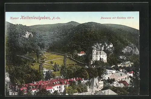 AK Kaltenleutgeben, Panorama mit Gaisberg