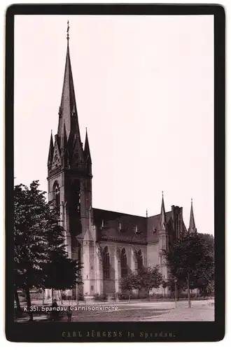 Fotografie Carl Jürgens, Berlin-Spandau, Ansicht Berlin-Spandau, Partie an der Garnisonkirche