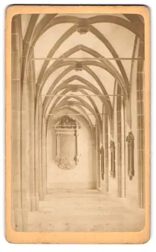 Fotografie Alb. Sattler, Basel, Ansicht Basel - Bale, Kreuzgang im Münster zu Basel, Les Cloitres, Cathedrale a Bale