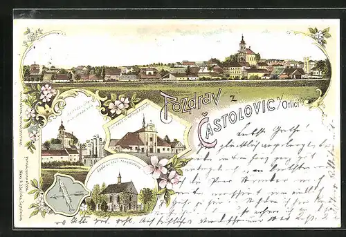 Lithographie Castolovice, Kostel sv. Vita, Kaple sv. Mari Magdaleny