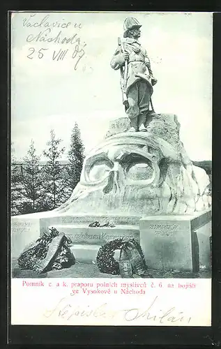 AK Vysokov, Ehren /Mahnmal Seinen gefallenen Kameraden
