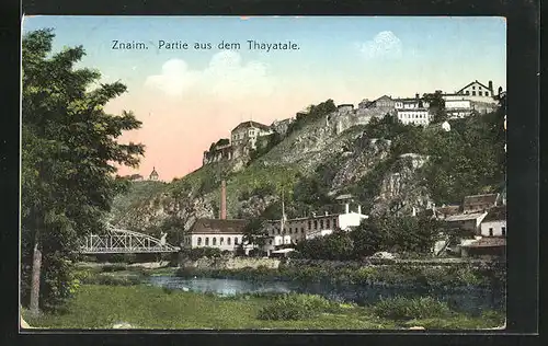 AK Znaim, Partie aus dem Thayatale