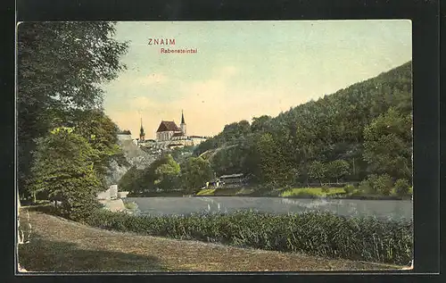 AK Znaim, Flusspartie vor dem Ort