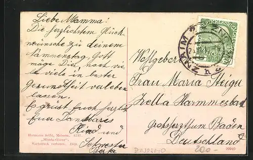 AK Znaim, Flusspartie vor dem Ort