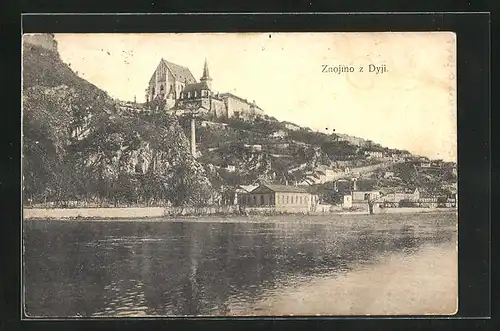 AK Znojmo z Dyji, Flusspartie an der Stadt